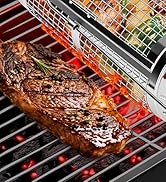 Chenovate Side-opening Rolling Grill Baskets-3