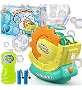 Rechargeable Bubble Machine for Kids – Extra Large Bubbles with Bubble-in-Bubble Effects, Fast Au...
