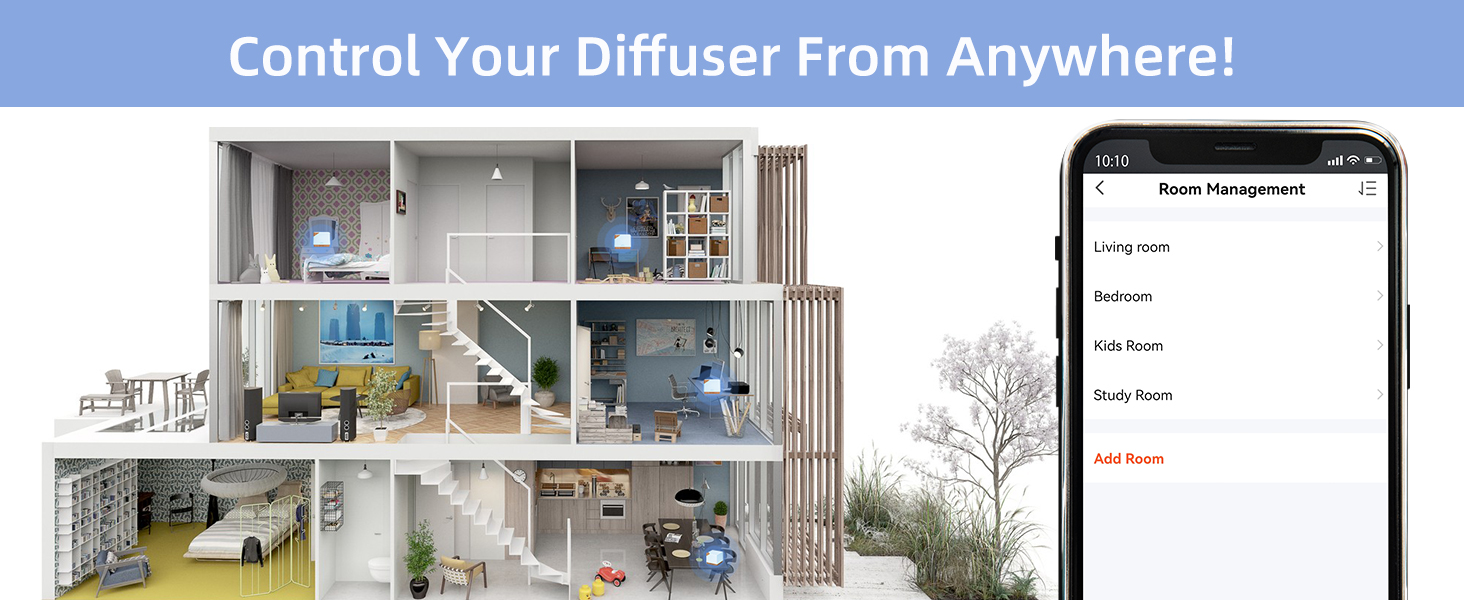 smart essential oil diffusers