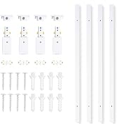 VANoopee H Track Lighting Rails Kit, 13FT H Type Track Rails White with End Caps and Live End Fee...