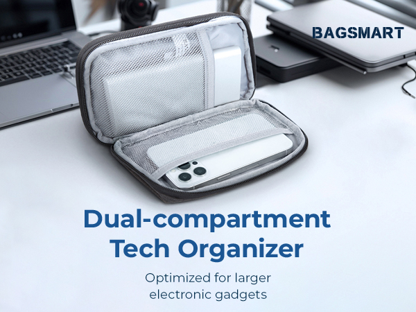 Dual-compartment Tech Organizer