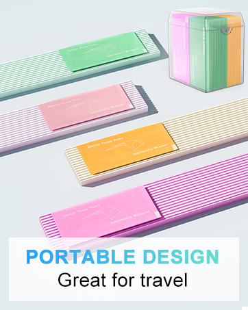 portable tooth floss stick