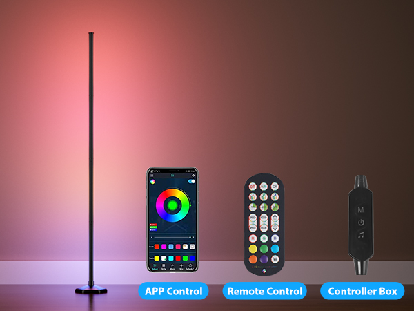 led corner floor lamp