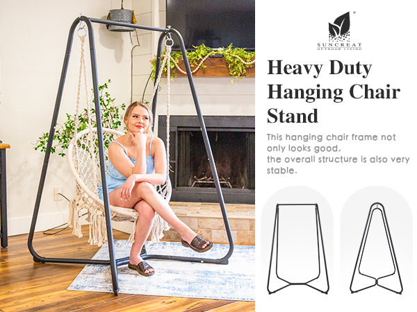 swing chair with stand for outside