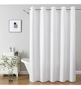 eachope No Hooks/Liner Needed - Waterproof 3-in-1 Hotel Waffle Weave Shower Curtain, Machine Wash...