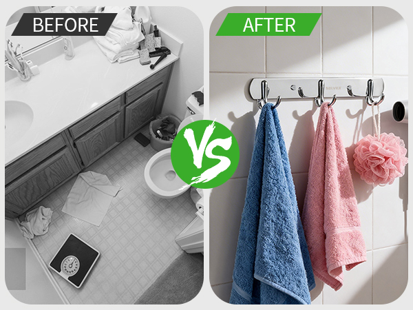 Bathroom Towel Hanger Organizer