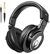 talomen Wired Over Ear Headphones Studio Monitor Podcast Closed Back Headsets with 50mm Neodymium...