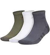 adidas mens Cushioned Quarter Ankle Socks (3-pair Pack)