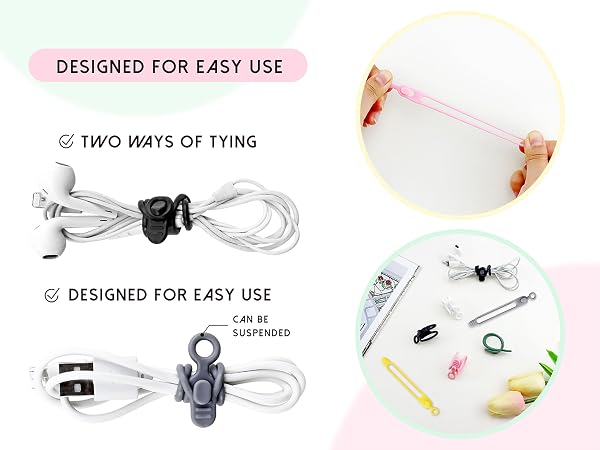 Reusable Cable Ties Wire Organizer in Home, Office