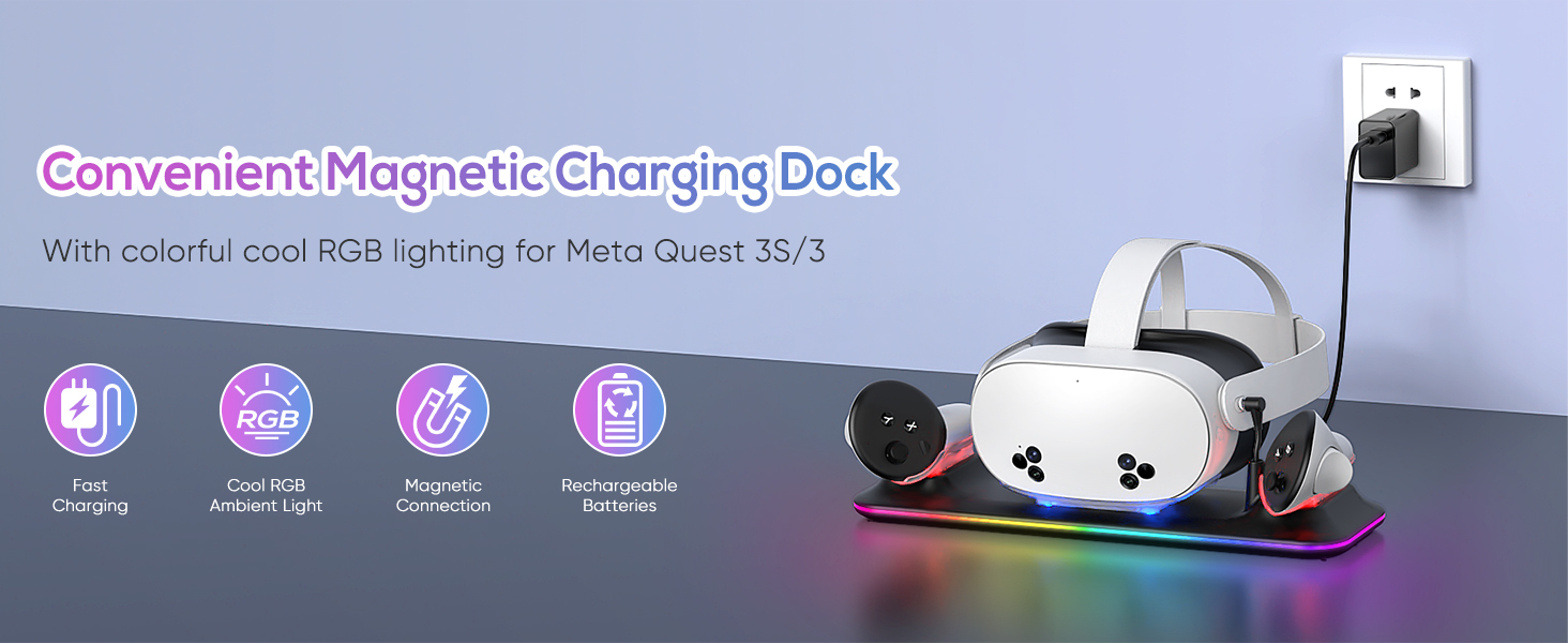meta quest 3 charging dock