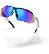 QJF Smart Cycling Music Glasses, Sport Bluetooth Glasses Open-Ear Headphone with Speaker, Polariz...