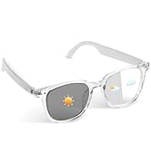 Smart Glasses, Bluetooth 5.4 Audio Sunglasses with UV400 Photochromic Lenses, Hands Free Calling,...