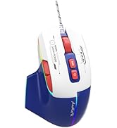 Wired Gaming Mouse,Ergonomic Wired Mouse ,MMO Gaming Mouse with 5 Adjustable DPI up to 7200, 7 Pr...