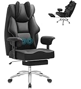 Furmax Reclining Massage Office Chair for Heavy People,High Back Ergonomic Executive Chair with F...