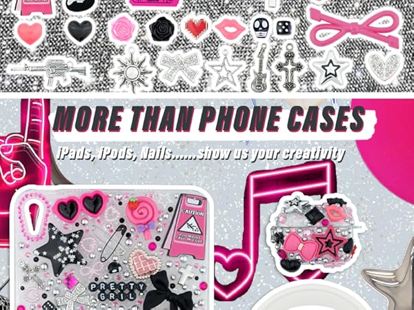 junk charms for phone cases