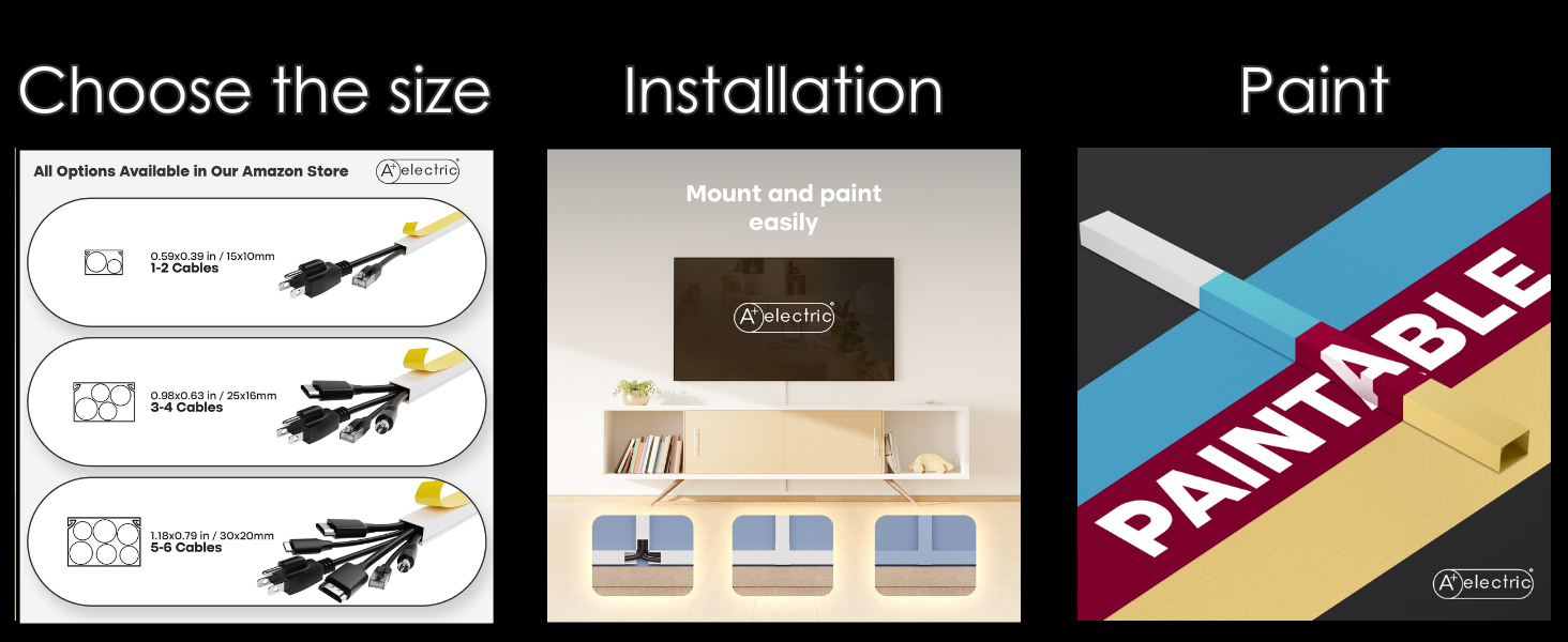 cord cover cable raceway wire management for hider the cables, concealer fittings joint connector