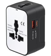 Travel Adapter, Worldwide All in One Universal Travel Adapter Wall Charger AC Power Plug Adapter