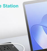 65W USB C Recessed Power Strip