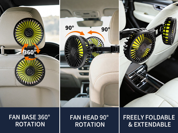 USB car fan