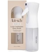 Kitsch Continuous Spray Bottle for Hair – White, 180ml | Fine Mister Spray Bottle &amp; Water Spray B...