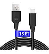 DEEGO USB C Cable 15Ft, Extra Long PS5 Controller Charger Cable, USB Type C Cable, USB A to USB C...