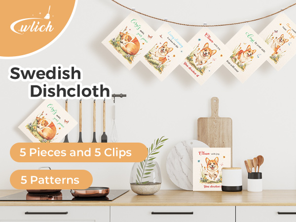 Swedish Dishcloths for Kitchen