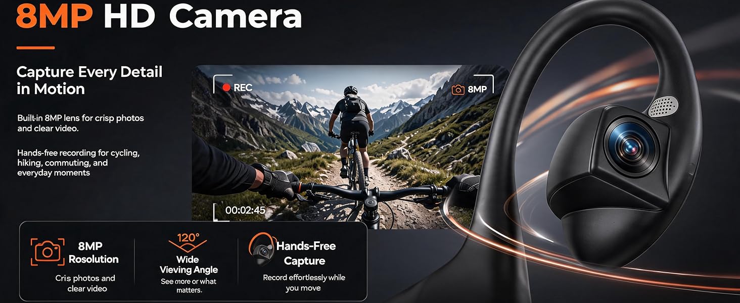 bone conduction headphones camera wireless headphones with camera camera headphones