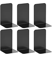 VFINE Bookend, Black Metal Book Ends, Book Ends for Shelves Heavy Duty Bookends, Bookend for Shel...
