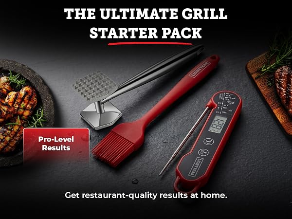 Grillmaster 3-piece BBQ gift set presented as an ideal gift for grilling and BBQ enthusiasts