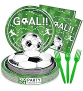 Soccer Party Decorations, Soccer Themed Plates and Napkins