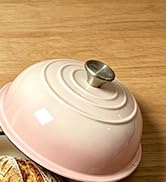 JINCHUFURI Bread Dutch Oven 5QT, Enameled Cast Iron Bread Cloche with Lid, Even Heat &amp; Steam for ...