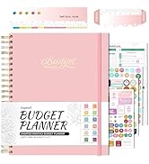 Ospelelf Budget Planner 2024-2025 Bill Organizer with Stickers, 8.5 x 11'' Budget Book with 12 Po...