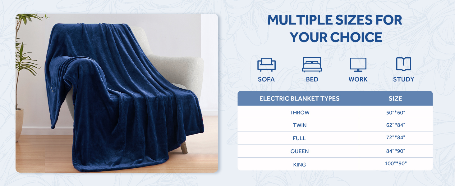 electric blanket throw