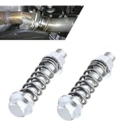 Foelony 2 PCS M10 x 1.25 Car Exhaust Manifold Bolts, 75mm Carbon Steel Heavy Duty Car Muffler Exh...