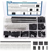 Taiss 600PCS Dupont Connector Kit 2.54mm 1/2/3/4/5/6/7 Pin Housing Connector and Male Female Crim...
