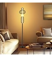 NUÜR LED Dimmable Floor Lamp with Remote &amp; Foot Switch, Adjustable Color Temperature &amp; Stepless D...