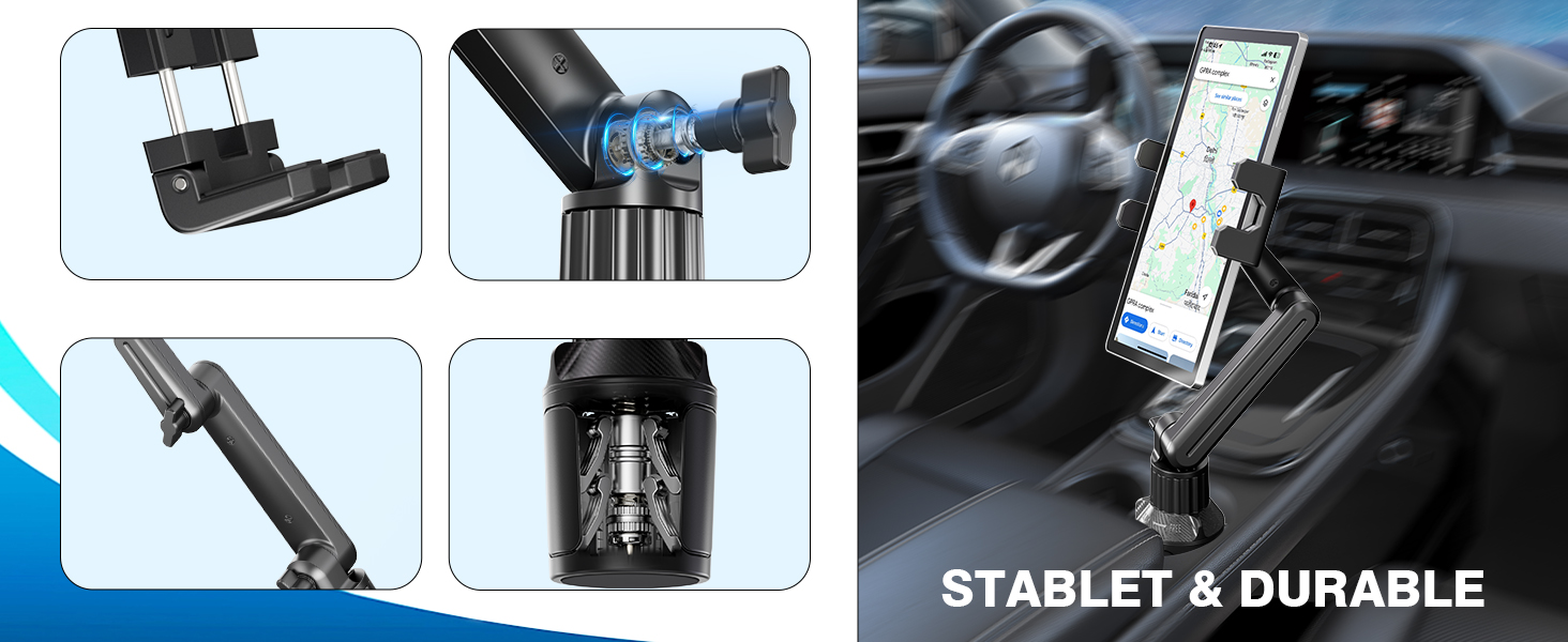 Car cup holder ipad mount 01