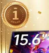 Omiodo Portable Monitor for Laptop FHD 15.6" 1080P Ultra-Slim USB-C&amp;HDMI External Second Screen f...