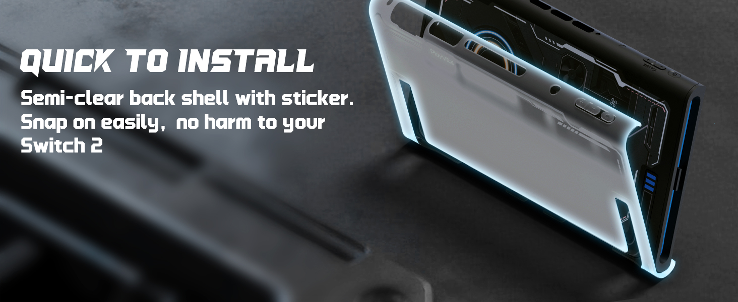 PlayVital Protective Case for Nintendo Switch 2, Stellar Mecha Ergonomic Cover