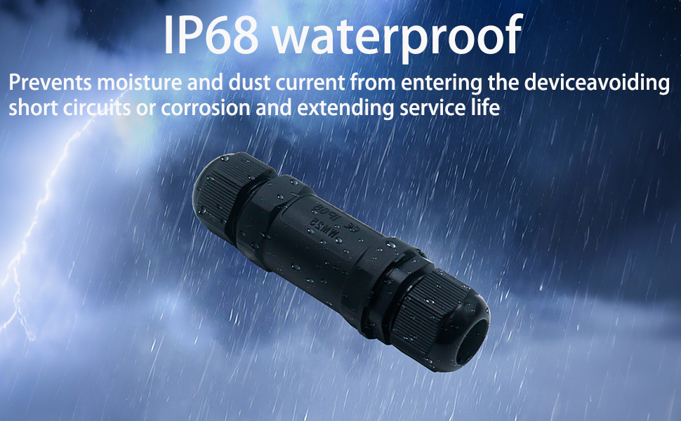 Network Cable Extension Adapter for Starlink, Industrial Outdoor IP68 Network Docking Connector