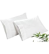 Royale Linens Cooling Pillow Cases King Size Set of 2-100% Rayon Derived from Bamboo Cooling Pill...