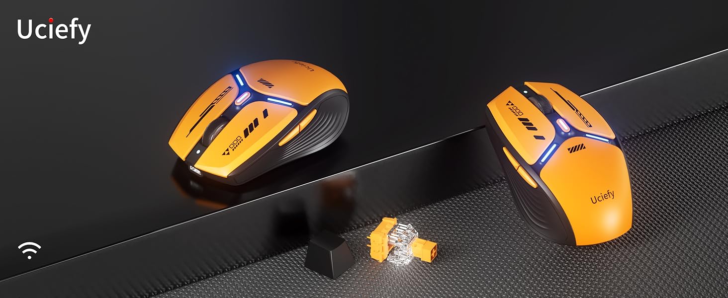 V19 Wireless mouse yellow