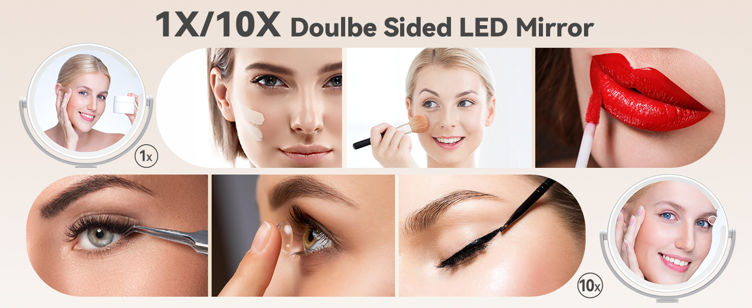 makeup mirror with led lights