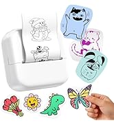 Ponek Mini Sticker Printer, Print Pods Mini Thermal Sticker Printer M02X, Stickers Maker Machine ...