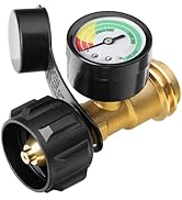 CALPOSE Propane Tank Gauge, 3 Colors Coded Universal for Cylinder, Grill, Heater, RV Camper and M...