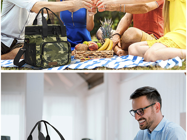 The MIYCOO lunch bag is loved by women. It can be carried handheld or crossbody for an easy commute.