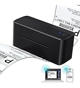 Ponek Thermal Shipping Label Printer, Bluetooth Label Printer for Small Business, Wireless 4x6 La...