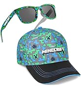 Get Trend Pokemon | Minecraft | Fortnite | Super Mario Kids Baseball Cap, Sunglasses Set UV Prote...