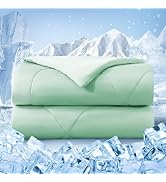 bedsmile Cooling Comforter Queen Size, Double-Sided Cold Tech Fabric Quilted Bed Comforters Cooli...