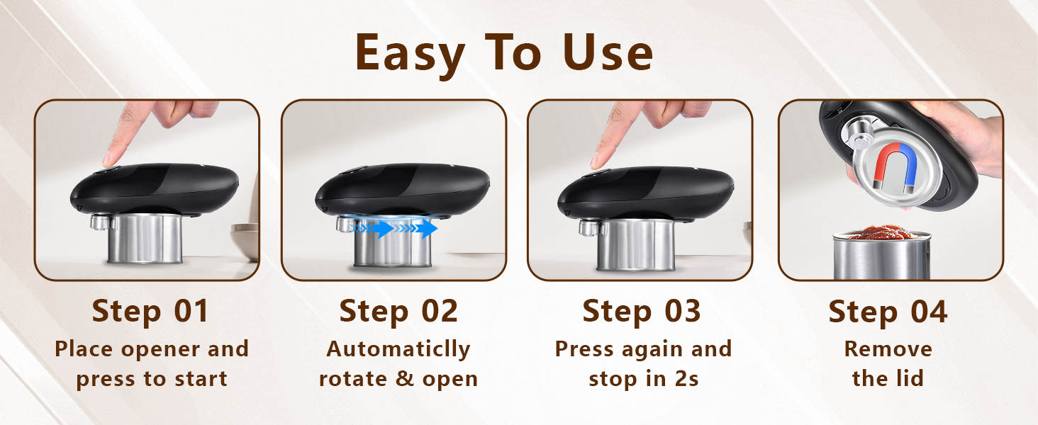 electric can opener smooth edge